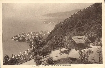 Val-Mont / Glion. Vista da plataforma