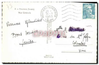 Moutiers (Savoie) — Vista Geral — Jansol — Verso