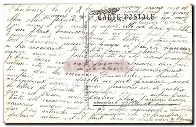 पुराना पोस्टकार्ड फैंटेजी महिला नर्स सैन्य वस्तु — पीछे