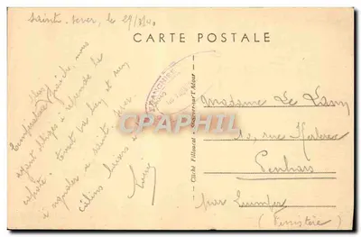 ST-SEVER-sur-L'ADOUR (Landes) — Absyda kościoła — Wydawca: Chausseur — Rewers