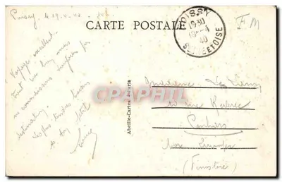 Poissy — Façada Enclos de l'Abbaye — A.C. 7 — Rewers