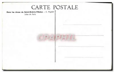 W pustkowiu Saint-Brévin-l'Océan — A. Rigolot — Salon de Paris — Rewers