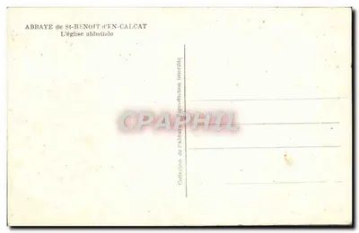 Abpia Saint-Benoît-d'En-Calcat — Katedra abbatialna — Kolekcja Abpii — Rewers