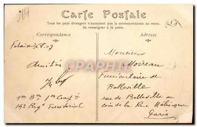 Falaise — Il Castello, vista presa dal Mont Myra — editore sconosciuto, n° 11 — Verso