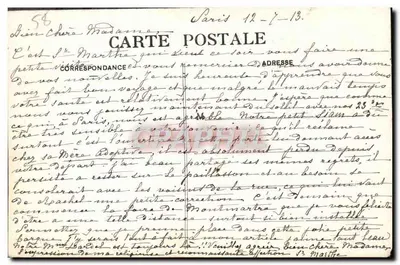 Stara pocztówka Dom Matki Siostry Charity z Nevers, Klasztor — Rewers