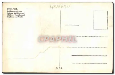 Castelo de Vajdahunyad — Budapeste, Hungria — M.F.I. — Verso