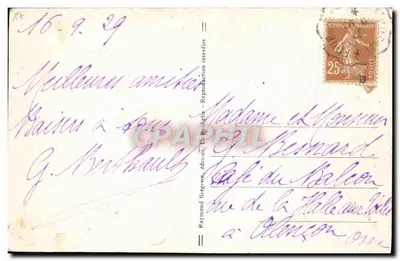 Fouras-Plage — animowana plaża — Raymond Bergé, wydawca, nr 10228 — Rewers