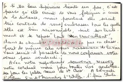 Ruilé-sur-Loir (Sarthe) — Interior da Capela da Comunidade da Providência — editor A. Dolique — Verso