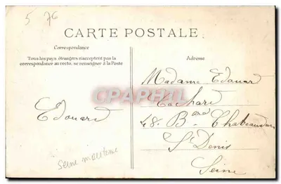 Le Havre — O Ponte do Comércio e a Bolsa — Editor ELD, n° 56 — Verso