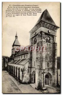 Chambon-sur-Voueize (Creuse) — Igreja de Santa Valéria (Monumento Histórico) — Montinçay, n° 975