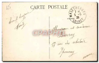 Malesherbes (Loiret) — La Roche Tortue — wydawca Laroze — Rewers