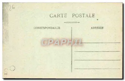 Strada forestale di LENTE (Drôme) — vista della strada tra le scogliere — editore C.L. n°322 — Verso