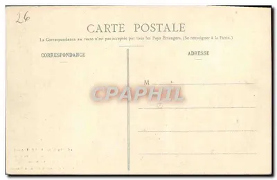 Forêt de LENTE (Drôme) — Estrada florestal de Combe Laval nos túneis — Edição artística, C. Latour, em Romans — Verso