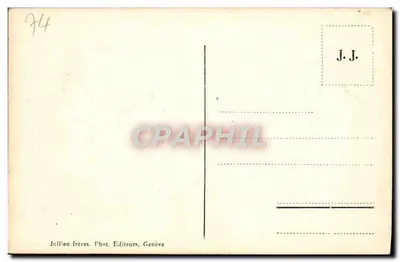 Glaciar de Argentières — vista panorâmica — J. J. 6656 — Verso