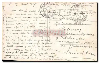 Soldaat in uniform — 'It's a long long way to Tipperary' — A.A. n°2117 — Achterkant