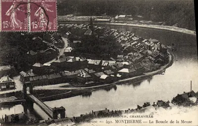 A Curva do Rio Meuse — Montthermé — Charleville — 492. Leloup