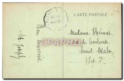 A Curva do Rio Meuse — Montthermé — Charleville — 492. Leloup — Verso