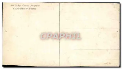 Notre-Dame de Paris — façade gothique — éditeur CPAPHIL, n° 30 — Verso