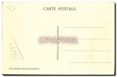 Col du Glandon — Spadek na St-Colomban-des-Villards — seria 14849, wydana przez Braun & Cie — Rewers