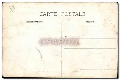 Mérignac (Gironde) — Castelo do Parc - A Capela — Residência do Rei e da Rainha do Montenegro durante a Grande Guerra em 1916 — Marcel Rebory, fototipia, Bordeaux — Verso