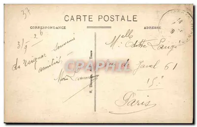 Tours (Loire-et-Loire) — Most Bonaparte na Loirze — wydawca TICE, nr 61 — Rewers