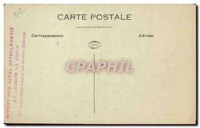 Batalha da Marne 1918 — Casas destruídas em La Ferté-Milon — Phot-Express, Visé Paris — Verso