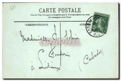 Compiègne — Widok z Tarasy Zamku — LL. n° 96 — Rewers