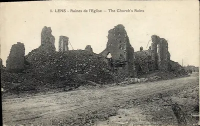 Lens - Ruínas da Igreja — Ruínas da Igreja — Édit. Fauchon, N°5