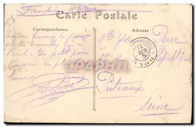 रिम्स के फॉबर्ग कब्रिस्तान — 1914 के बमबारी — जूल्स मैटोट, प्रकाशक, रिम्स — पीछे