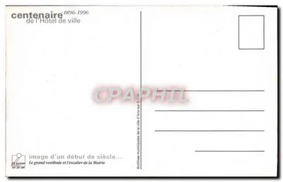 Grande Vestíbulo e Escada do Hotel de Ville de Ivry-sur-Seine — Gianlot, editor, Ivry — n°5 — Verso