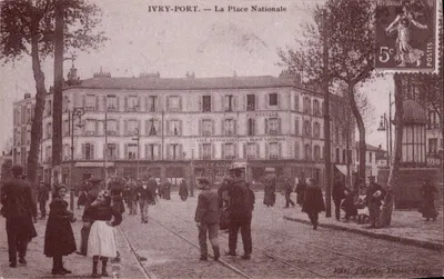 Ivry-sur-Seine — A Praça Nacional — Editor P. Patenôtre, n° 107