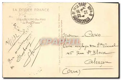 Strasburgo — La Petite France — Edizioni d'Arte Yvon, Parigi — Verso