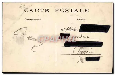 Clermont-Ferrand (P.-de-D.) — Estátua de Blaise Pascal — L'Hirondelle, Paris — Verso