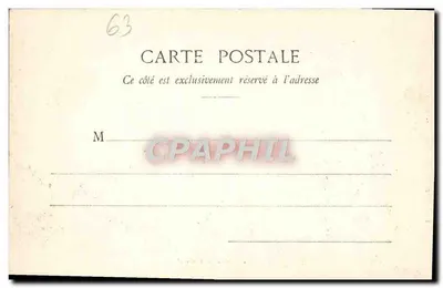 Zamek w Tournœl — ruiny zamku wapiennego — wydawca Bougè-Béaï, rue de l'Écu, Clermont-Ferrand, n°108 — Rewers