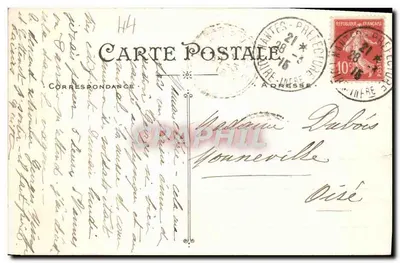 NANTES — As Douves e 3 Torres do Castelo da Duquesa-Anne — Artaud et Nozais, n°174 — Verso