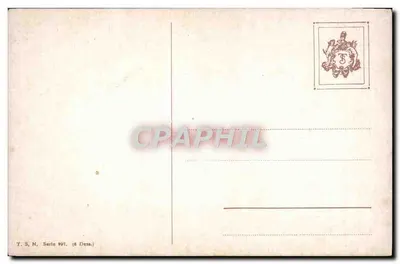Zasnieżony las — jeleń — C. Kedler — T. S. N. Série 991 — Rewers
