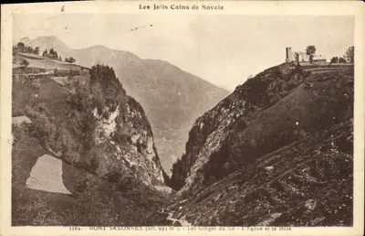 Mont Saxonnex (alt. 993 m) — Les Gorges du Cé — L'Église et le Môle — Édition ABEM, n° 3164