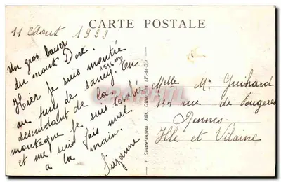 Cume do Sancy — A Auvergne — editor Ollier (P.-de-D.) n° 1275 — Verso
