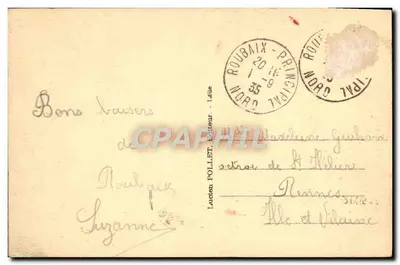 Roubaix - Hotel Miasta — L.P. 8 — wydawca Lucien Pollet, Laue — Rewers