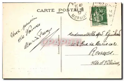 Vannes e sua Mulher — Casa pertencente a Gilles de Bretagne — N° 808 — Verso