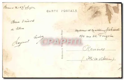 Praia do Avant-Port - Binic — A Bretanha Pitoresca — A.W. 3753 — Verso