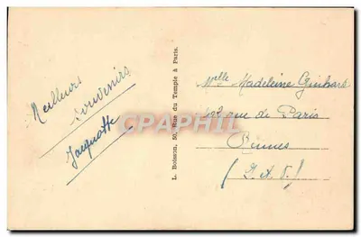 PARIS — A Torre Eiffel — Editor Picon, n° 523 — Verso