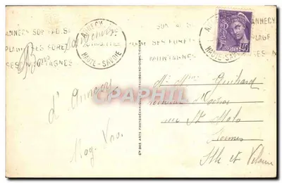 O Cassino — Fleury-Raillon, arquiteto — LL.386, Annecy — Verso