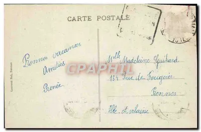St-Malo - Mar rompendo sobre os Muros — Côte d'Emeraude, 1981 — editor não visível — Verso
