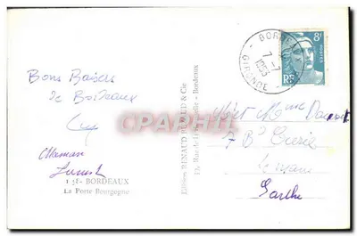 Brama Burgundii – Bordeaux – wydawnictwo RENAUD & Cie — Rewers