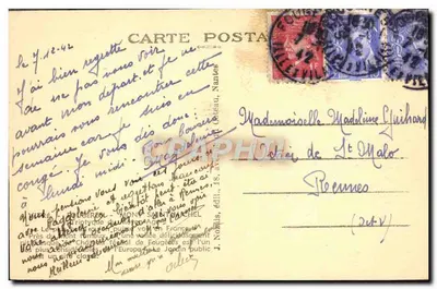 Fougères (Ille-et-Vilaine) — A Porta Nossa Senhora — Torre de Plesguen — Torre da Trémoille — Morais — Verso
