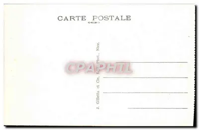 Nice — Wejście do portu - Mont Boron — A. Gilletta et Cie, Nice — Rewers