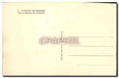 Abbatia Solesmes — Na przewodzie rzeki Sarthe — Wydawnictwo Przyjaciół Solesmes — Rewers