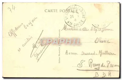 Ascension d'un Sérac au Mont-Blanc — éditeur J. Duret, Charmantix, n° 18520 — Verso
