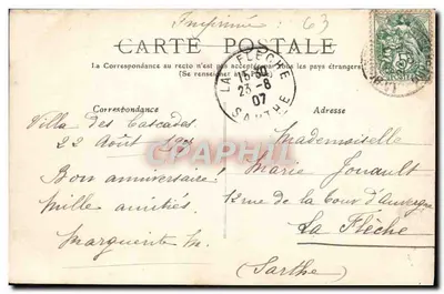La Bourboule — Vista geral tirada do Rocher — L'Auvergne, Puy-de-Dôme 782 — Verso
